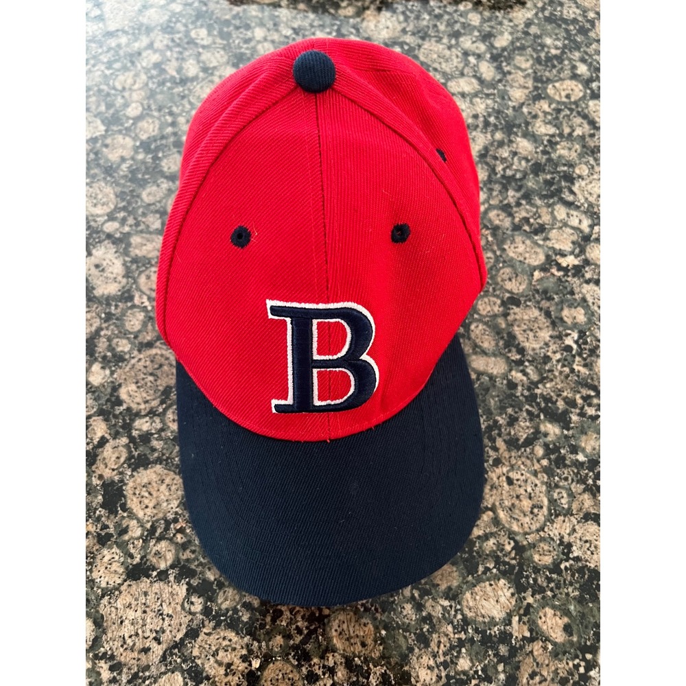 Boston Baseball Cap Red Navy Blue Embroidered B Hat Adjustable Strapback